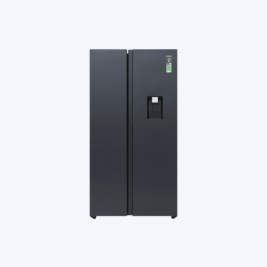 Tủ lạnh Aqua Inverter 569 lít Side By Side AQR-S633XA(WSL)